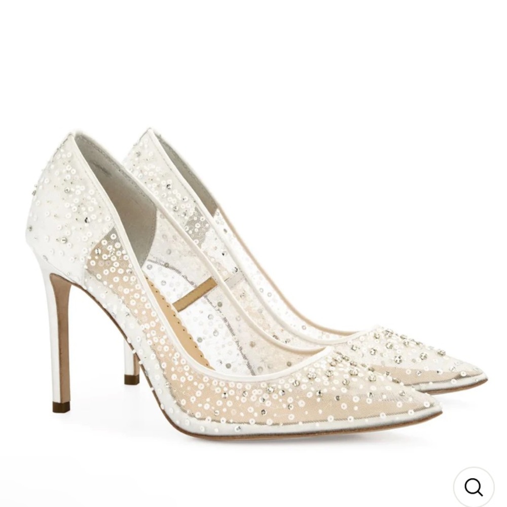 Bella belle Elsa Ivory Sequin Heels